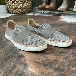 UGG Woven Gray and Tan Loafers
